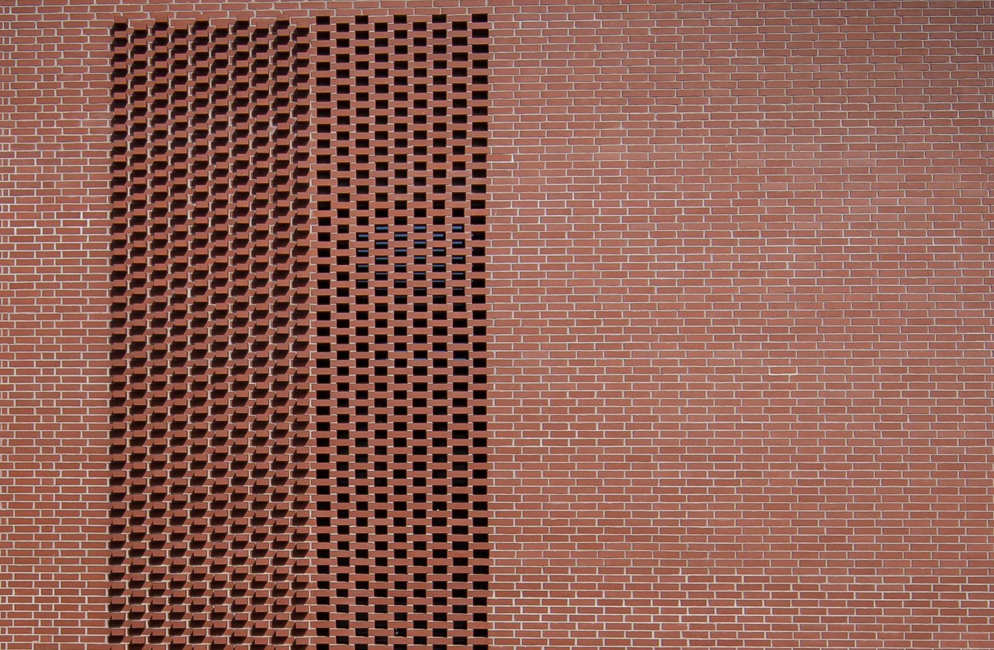 Detail fasády z klinkerů