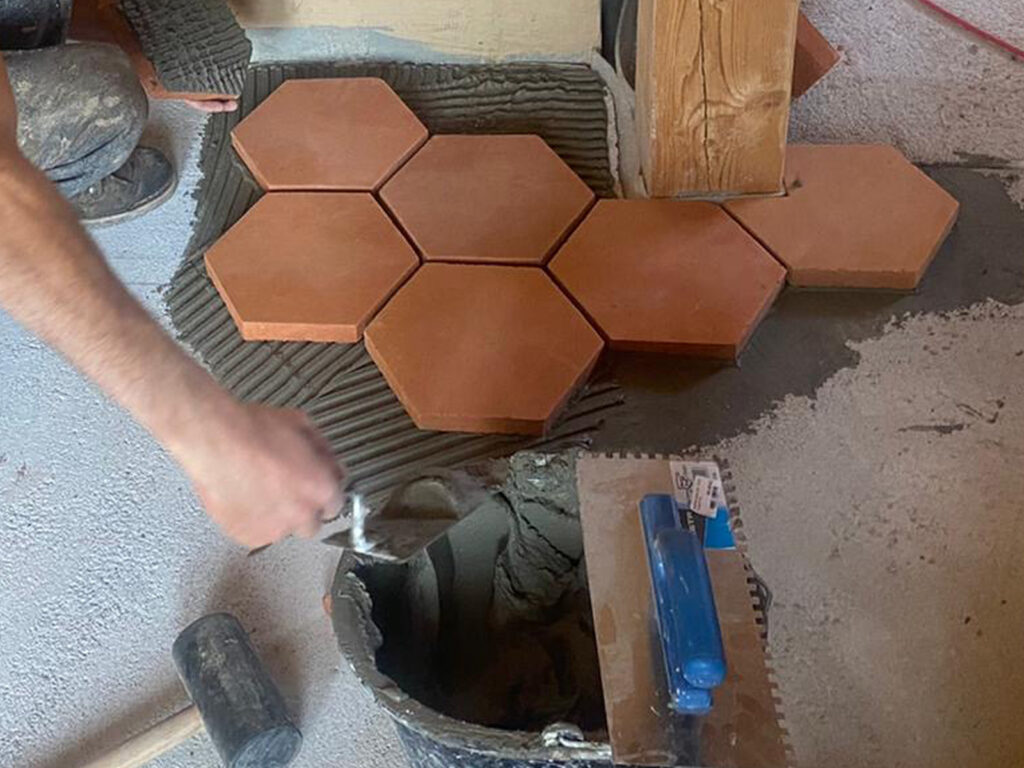 Pokládka historické dlažby