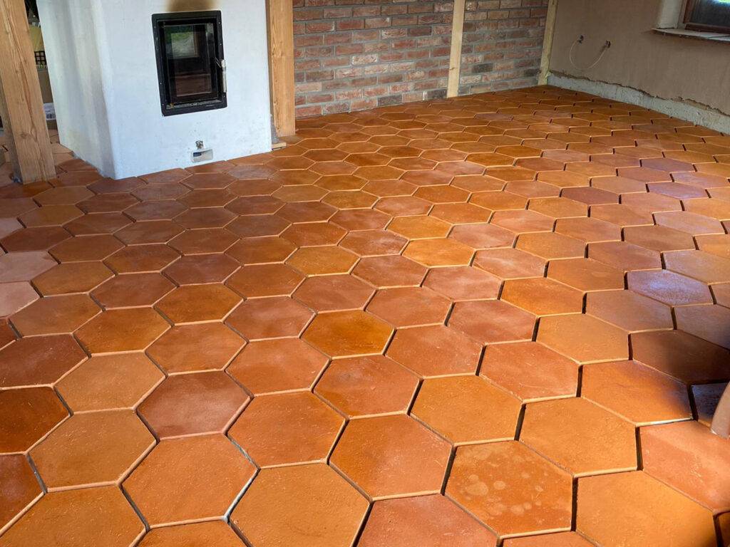 Spárování historické dlažby